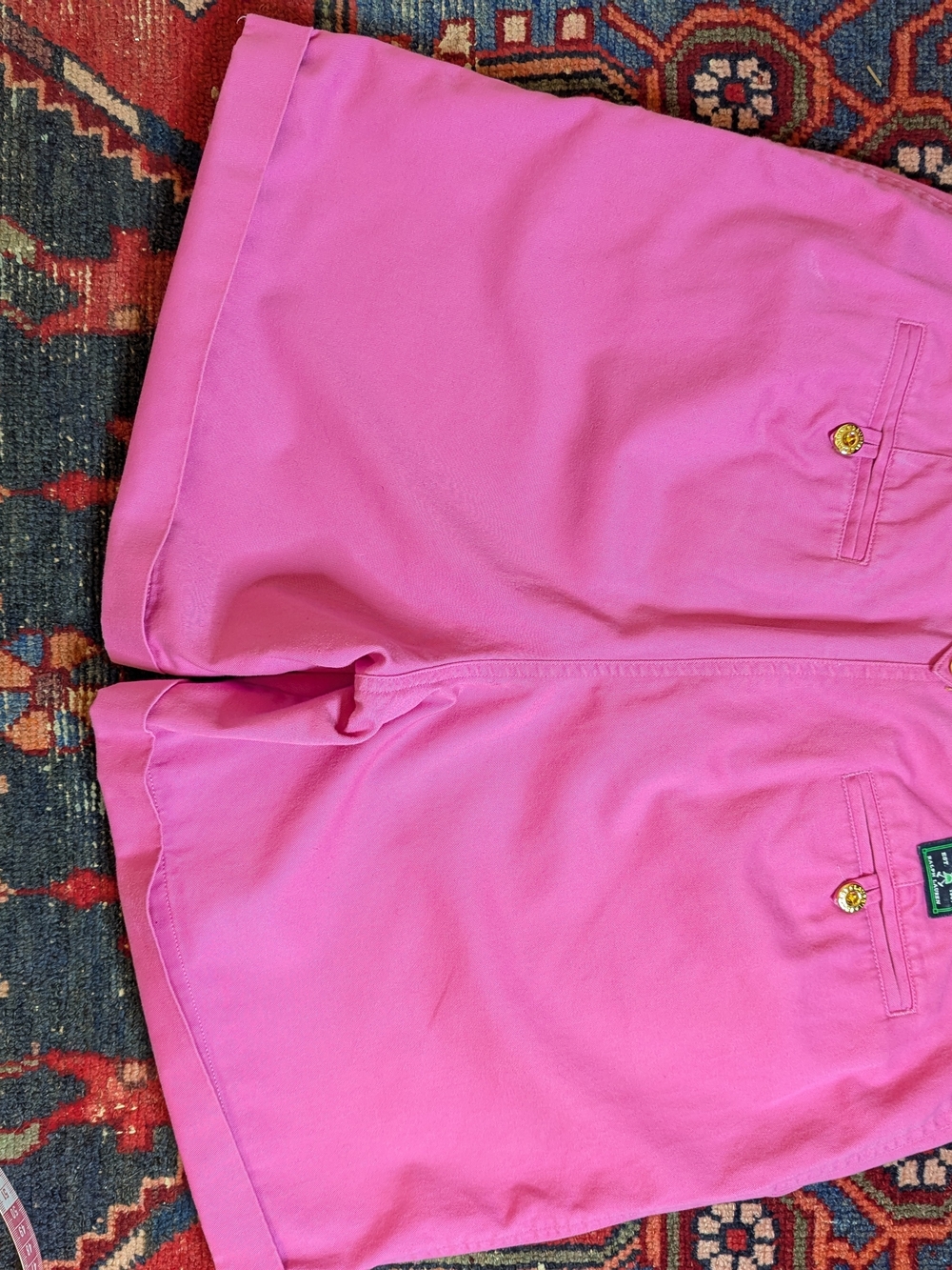 Lauren Ralph Lauren Pink Cuffed Bermuda Shorts - Picture 5 of 7